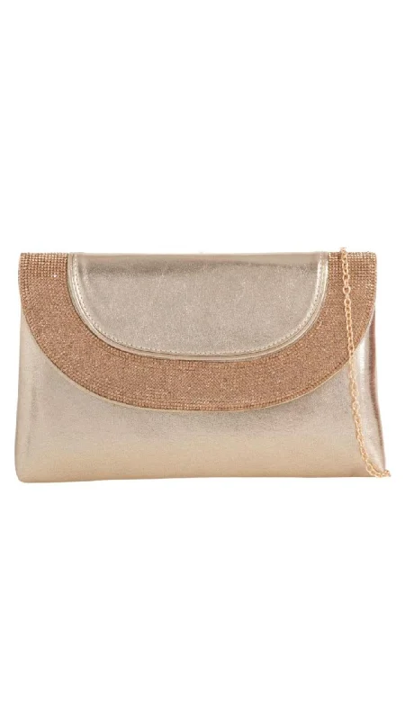 Affordable Bags Sara Clutch- Glitter Gold