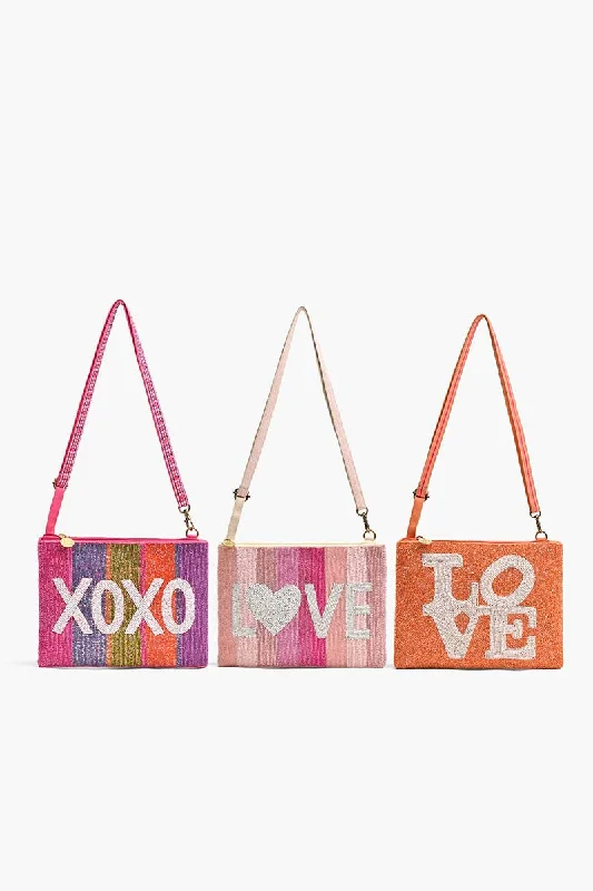 Minimalist Bags For Clean And Modern Aesthetics Set of 3 All the Love Crossbody Clutch