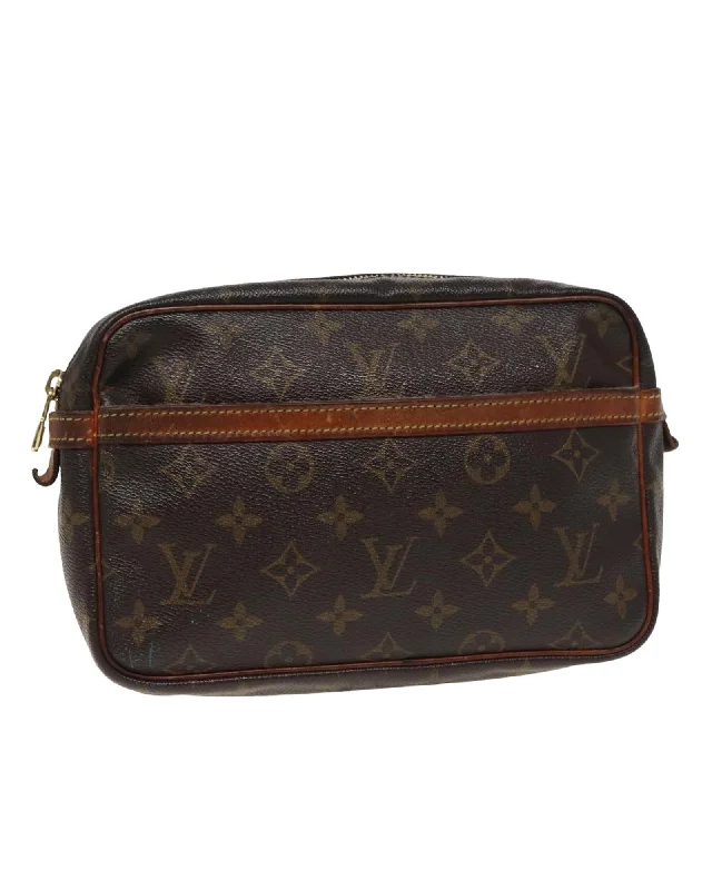 Discounted Designer Bags For Clearance Sale Monogram Canvas Clutch Bag with Storage Smell