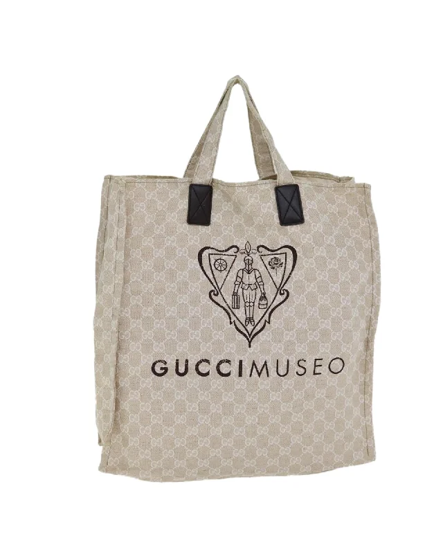 Discounted Designer Bags On Sale GG Canvas Museo Tote Bag with Handles