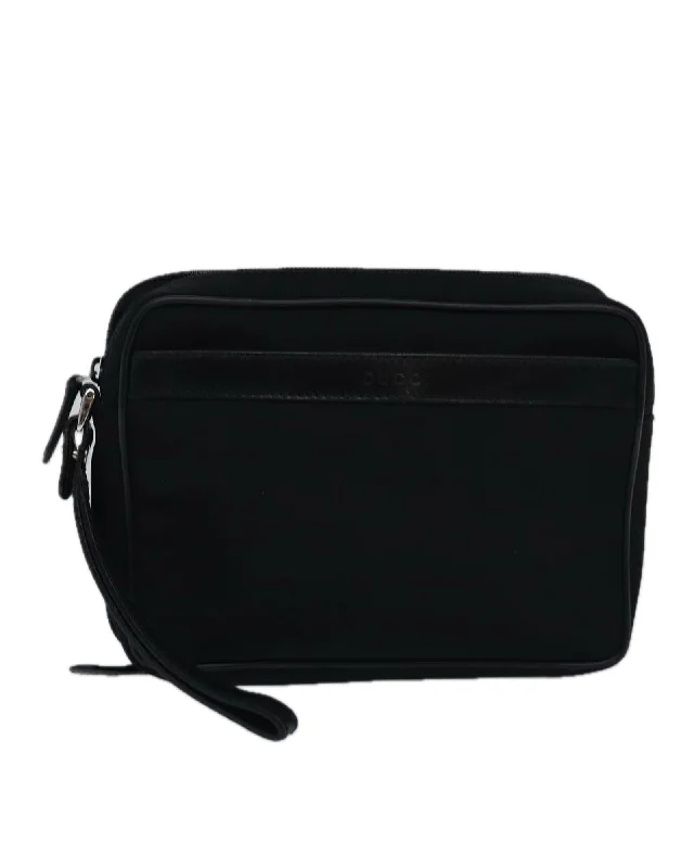 Bags With Limited-Time Deals Nylon Clutch Bag with Metal Fittings and Classic Design