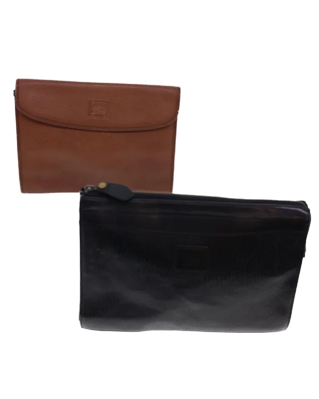 Trendy Bags For Sales Burberrys Clutch Bag Leather 2Set