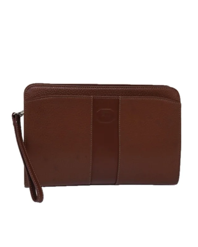 Seasonal Clearance Bags For Summer, Winter, Etc. Leather Clutch Bag with Surface Rubbing and Storage Odor