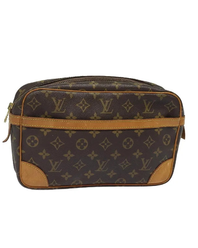 Wholesale Bags For Resellers Monogram Canvas Clutch Bag with Interior Pockets