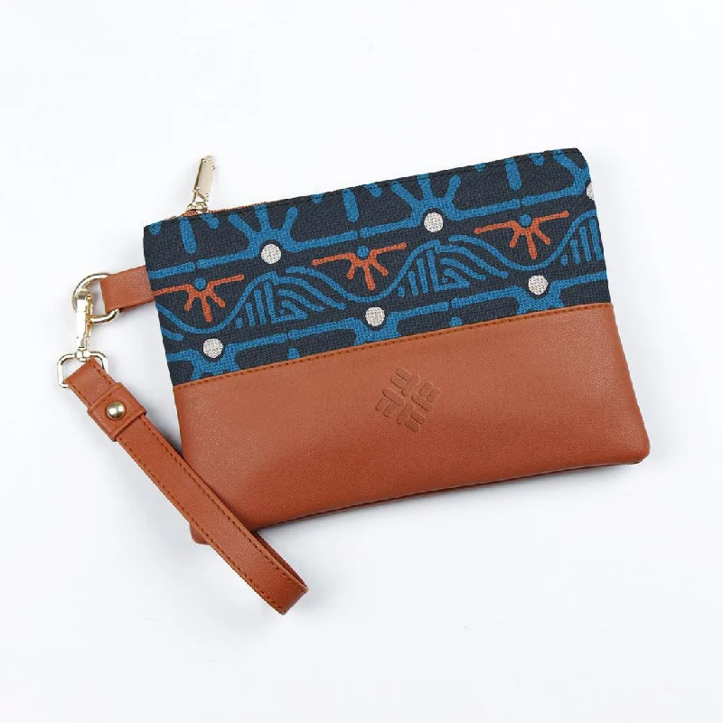 Luxury Bags For Working Professionals Toiletry Pouch Blue African