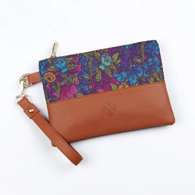 High-Quality Bags On Flash Sale Toiletry Pouch Purple Garden