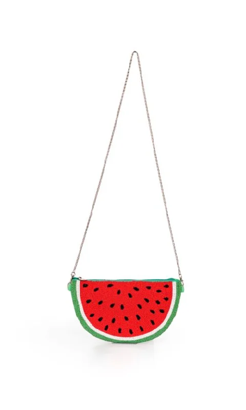 Inspired Bags For Modern Sophistication Watermelon Slushe half round Clutch