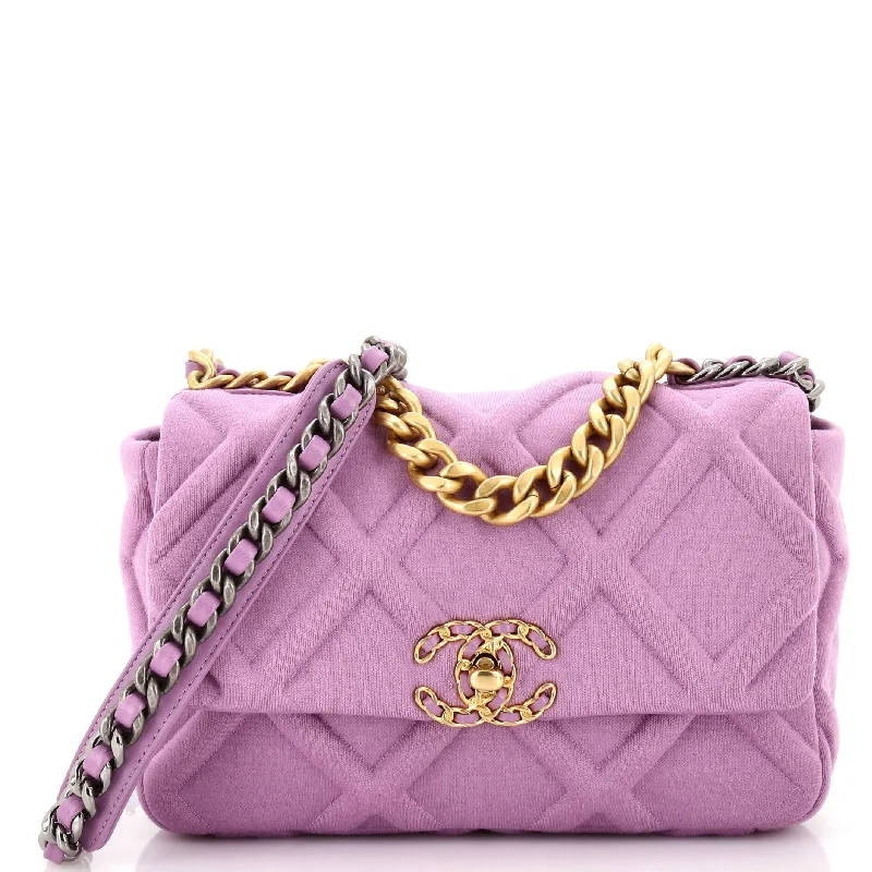 Bag For Modern Fashion 19 Flap Bag Quilted Jersey Medium