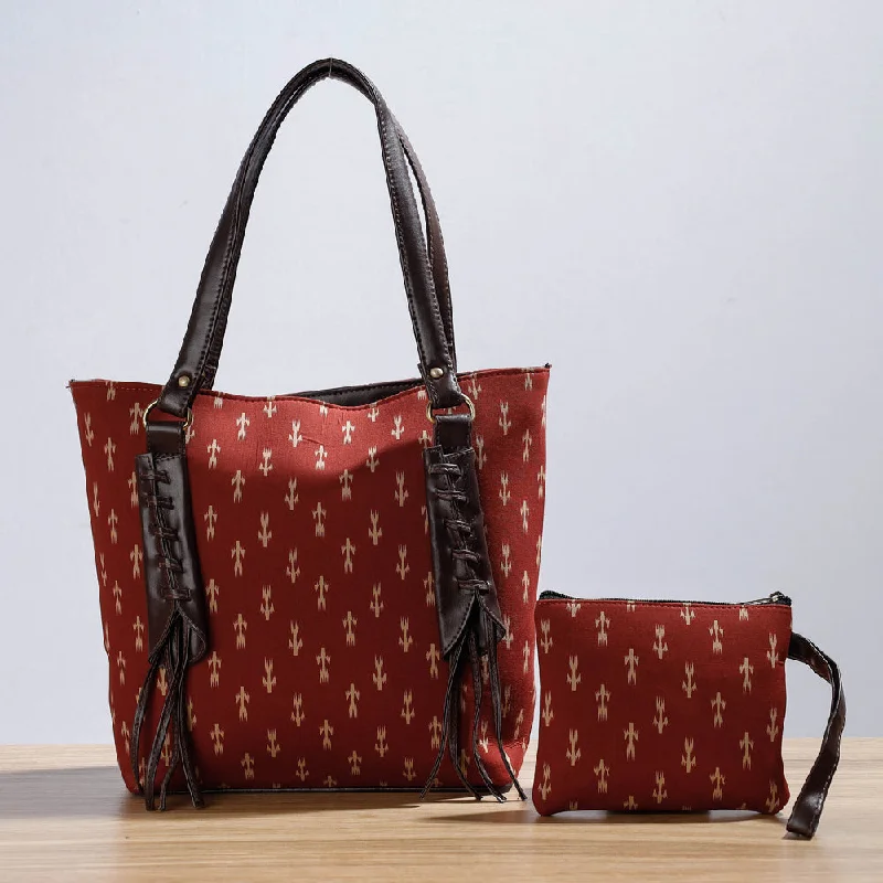 Rustic Bags For Outdoor And Nature-Inspired Looks Kutch Handcrafted Cotton Shoulder Bag (Set of 2)