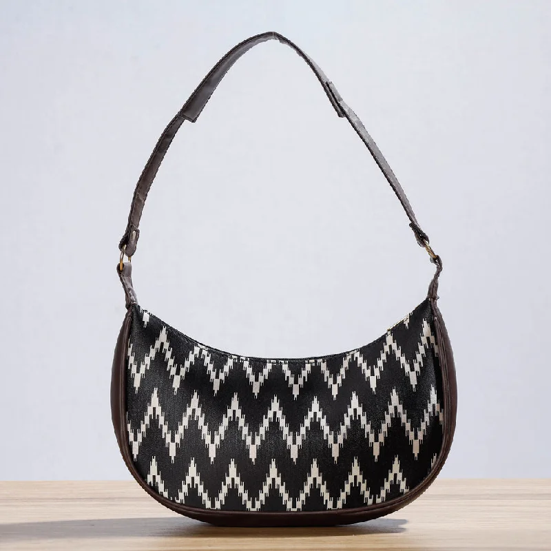 Evening Events Black - Kutch Handcrafted Silk Shoulder Bag