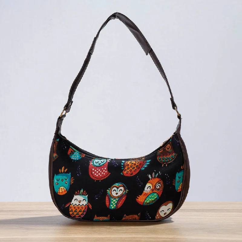 Bag Deals Black - Kutch Handcrafted Silk Shoulder Bag