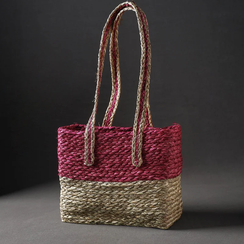Bags For Personalized Gifts Multicolor - Handcrafted Sabai Grass Shopping Bag