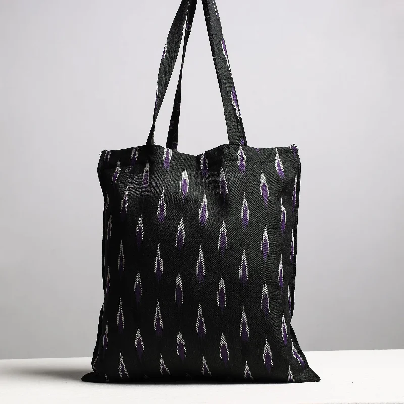 Bag Deals Black - Handcrafted Pochampally Ikat Weave Cotton Jhola Bag