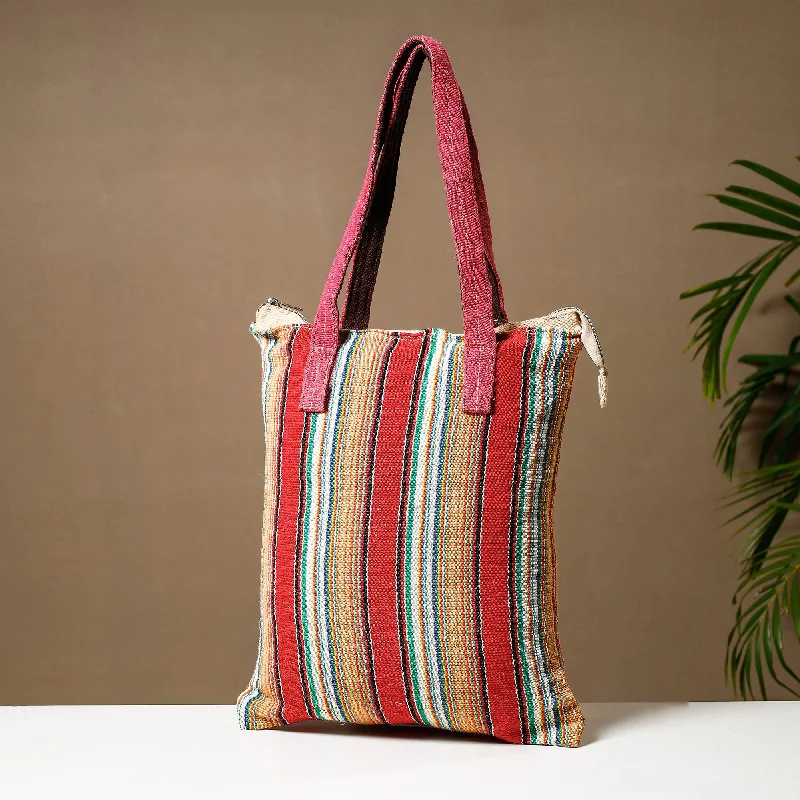 Lightweight Bags For Senior Travelers Multicolor - Handcrafted Jute Cotton Shoulder Bag