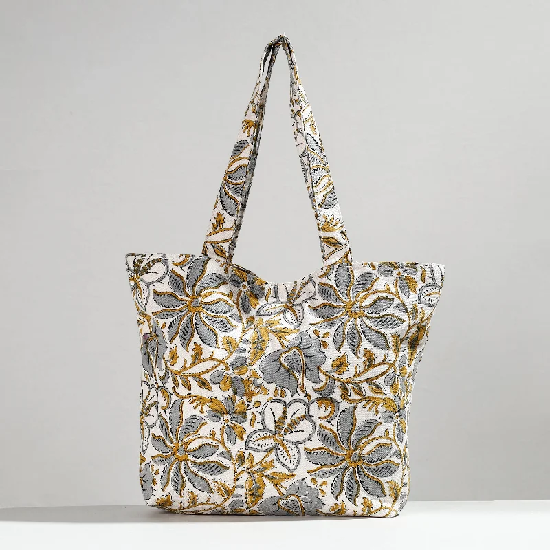 Active Lifestyles Multicolor - Hand Block Printed Canvas Cotton Shoulder Bag