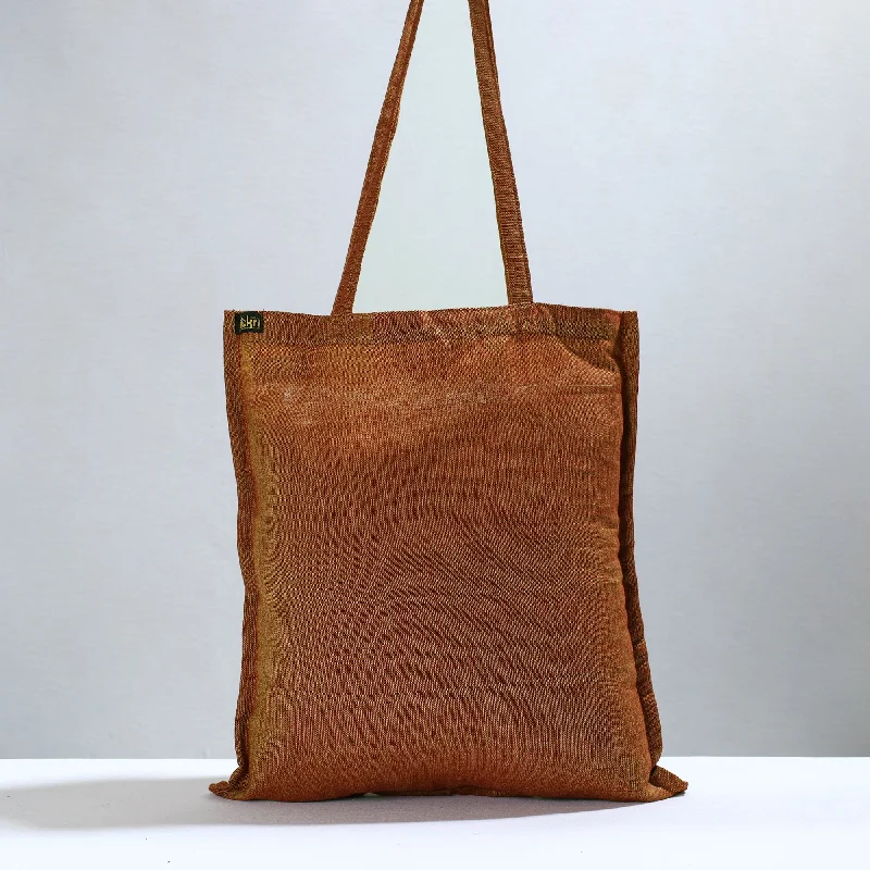 High-Quality Bags On Flash Sale Brown - Jhiri Pure Handloom Cotton Jhola Bag 13