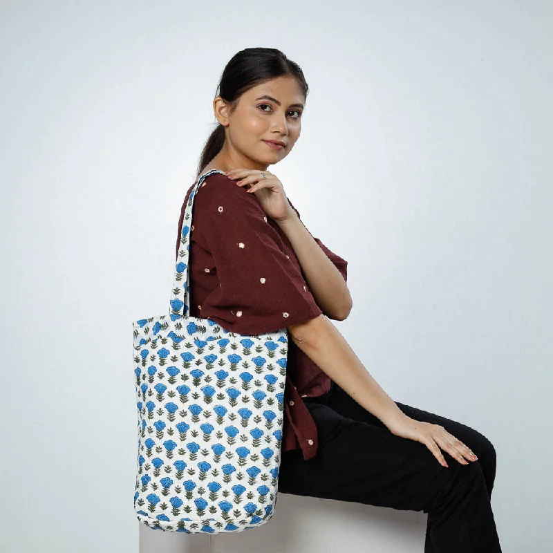 Luxury Bags On Sale Multicolor - Handcrafted Quilted Sanganeri Block Printed Shoulder Bag