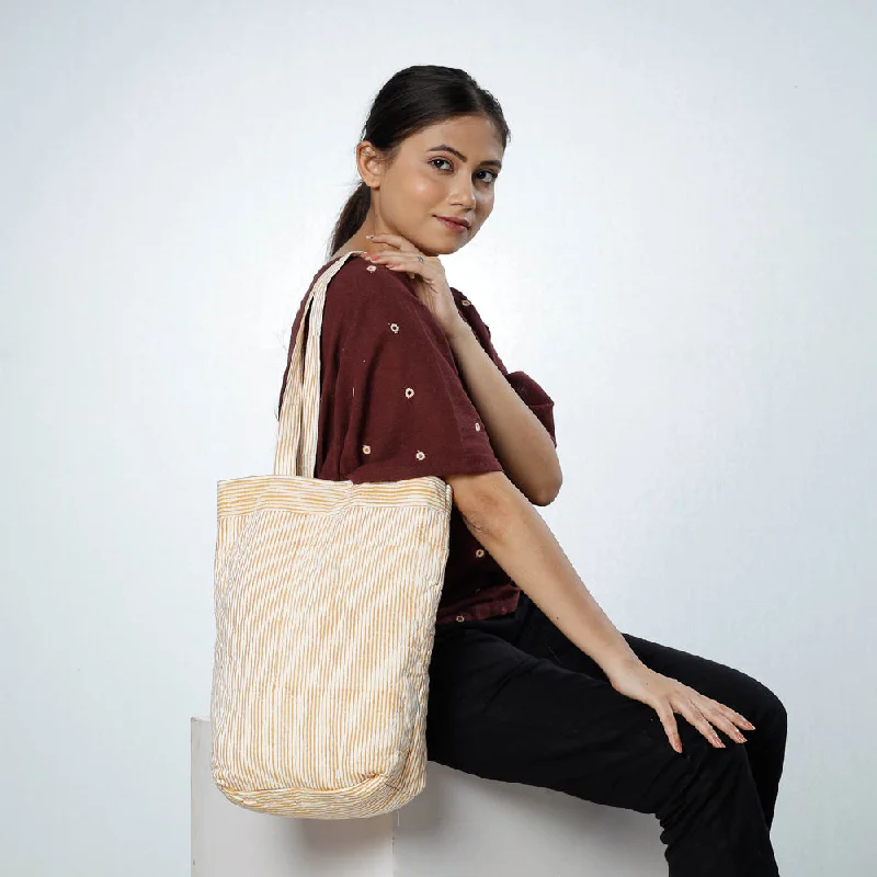 Uxury Designer Handbag Brands Brown - Handcrafted Quilted Bagru Block Printed Shoulder Bag