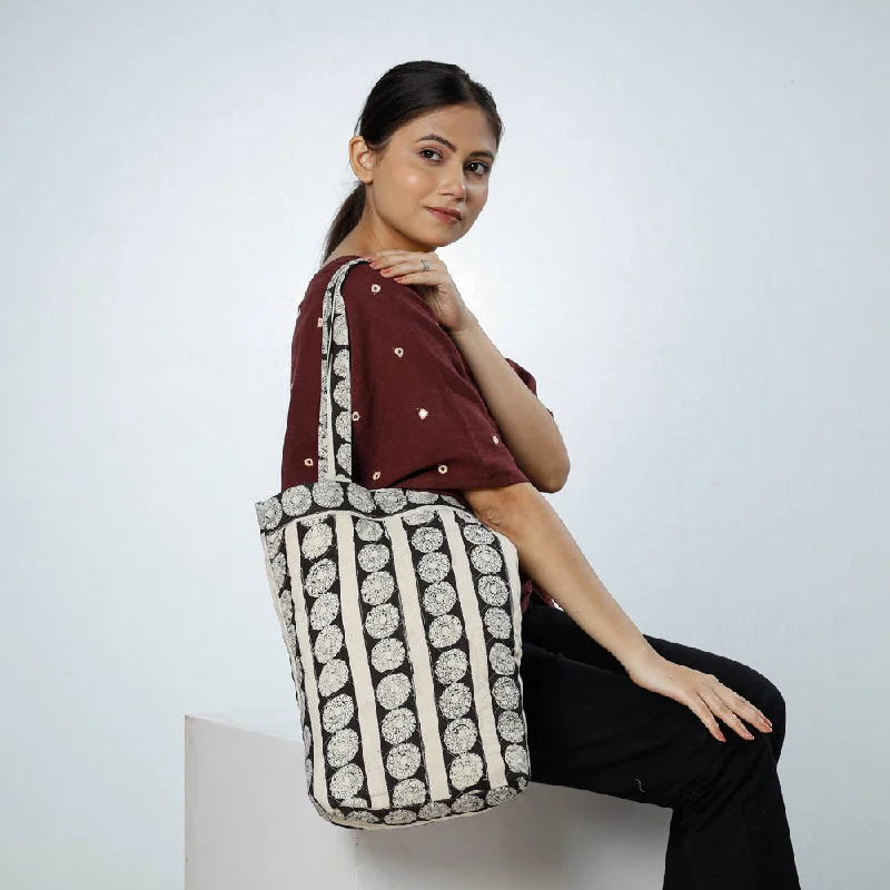 Bags For Personalized Gifts Multicolor - Handcrafted Quilted Sanganeri Block Printed Shoulder Bag