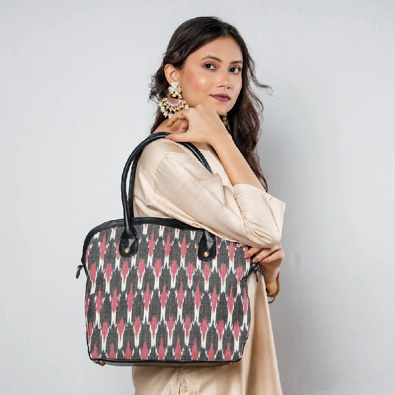 Clearance-Priced Bags Multicolor - Handcrafted Woven Ikat Cotton Shoulder Bag