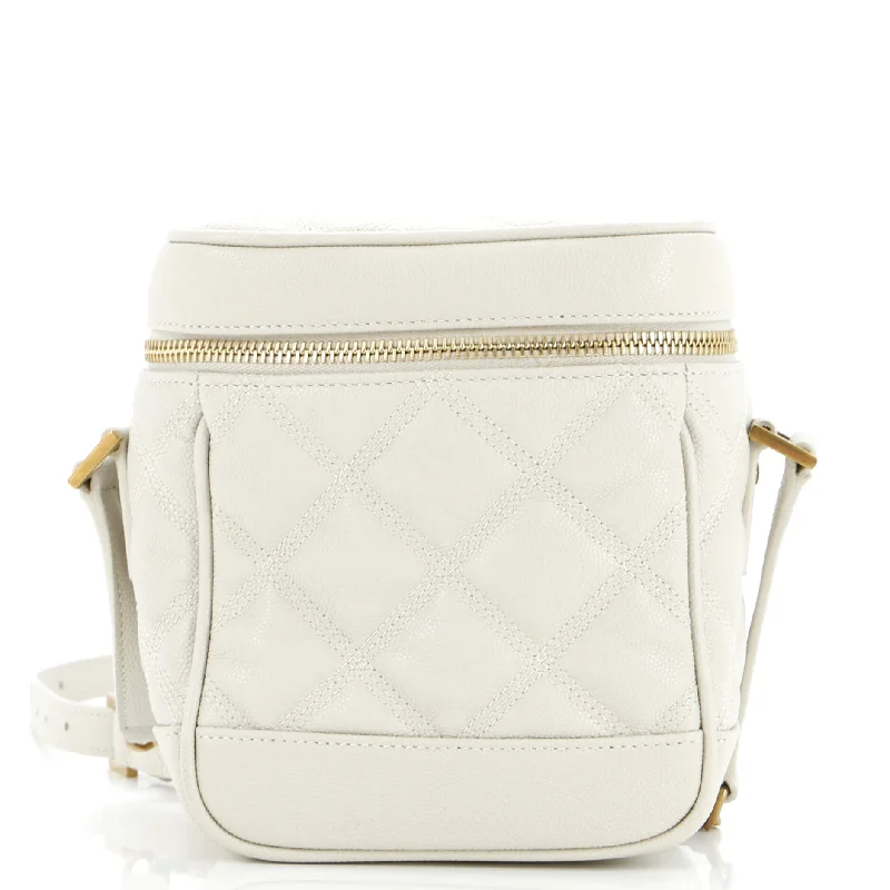 Active Lifestyles 80's Vanity Bag Quilted Leather