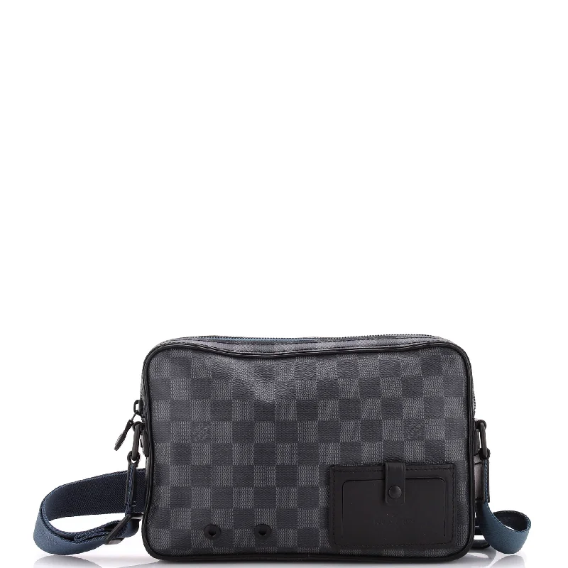 Luxury Bags With Premium Materials And Craftsmanship Alpha Messenger Bag Damier Graphite