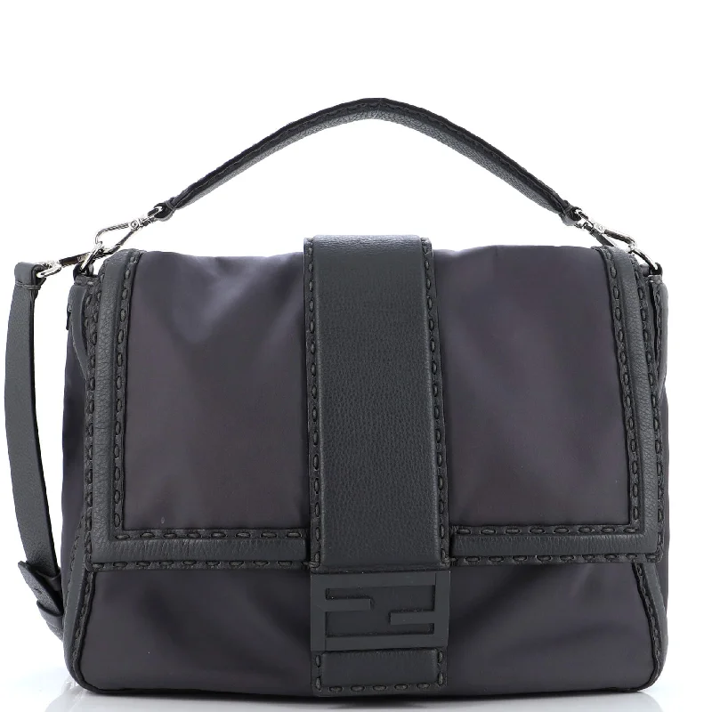 Sporty Bags For Active And Athletic Lifestyles Baguette Flap Messenger Bag Nylon Large
