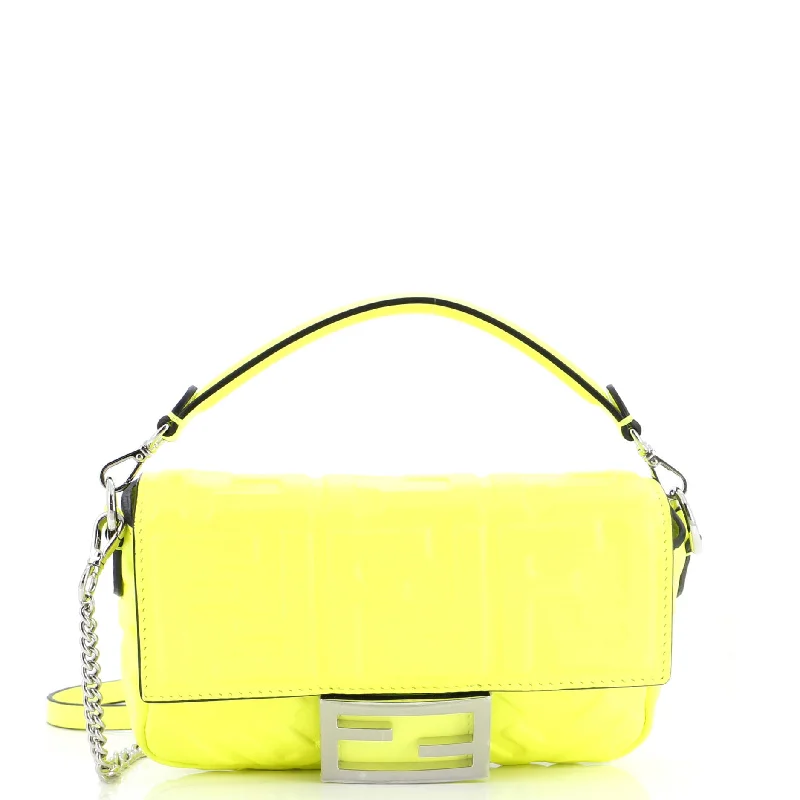 Odor-Resistant And Budget Bags Baguette NM Bag Zucca Embossed Leather Mini