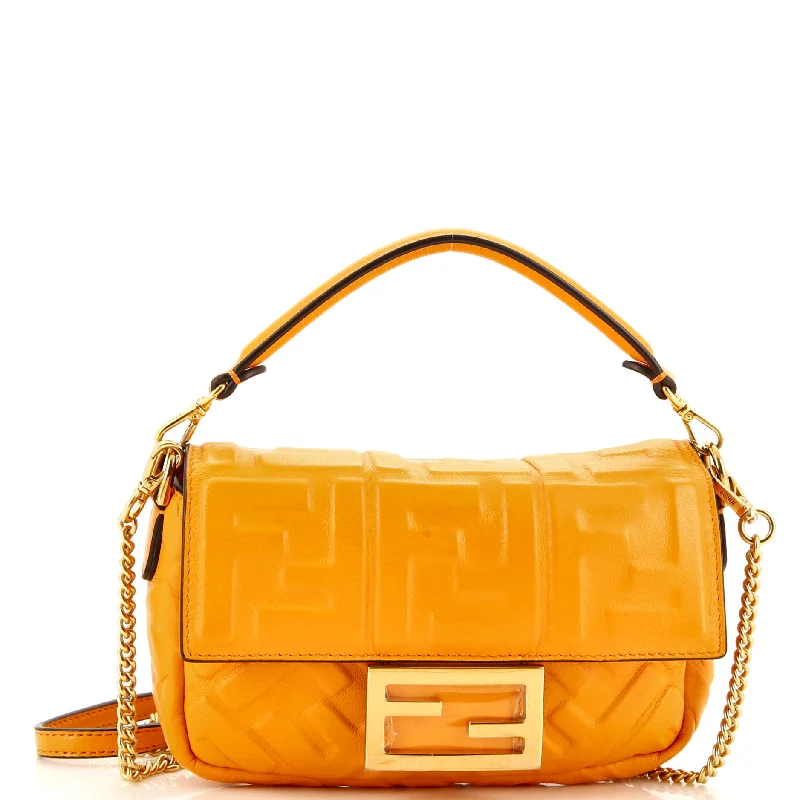 Flash Sale On Premium Bags Baguette NM Bag Zucca Embossed Leather Mini