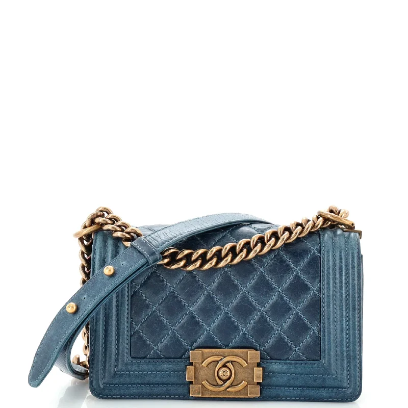 Professional Bags With Office Discounts Boy Flap Bag Quilted Calfskin Small