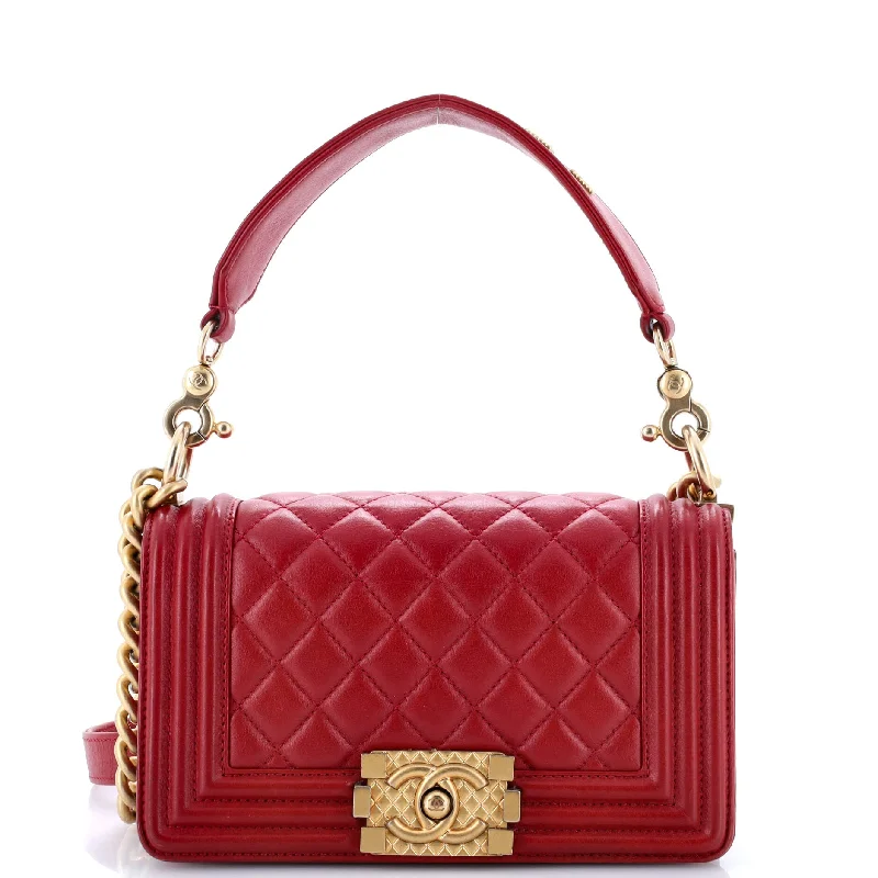 Trendy Festival Bags With Limited-Time Offers Boy Flap Bag Quilted Lambskin Small