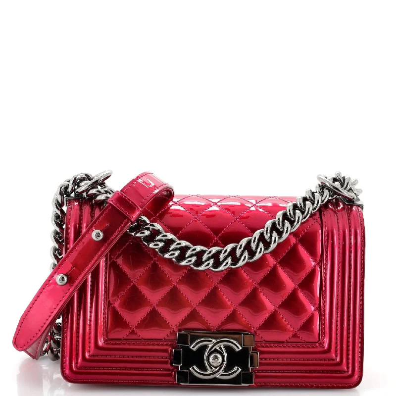 Elegant And On-Sale Evening Bags Boy Flap Bag Quilted Patent Small