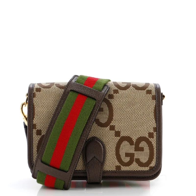 Vintage Bags For Retro And Classic Fashion Lovers Buckle Messenger Bag Jumbo GG Canvas Small