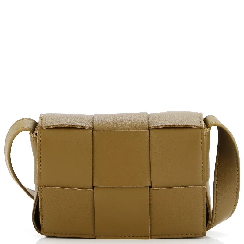 Minimalist Bags For Clean And Modern Aesthetics Cassette Crossbody Bag Maxi Intrecciato Leather Candy