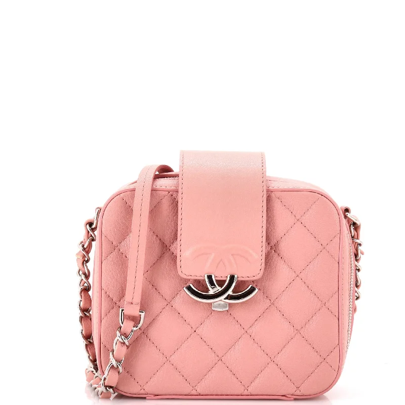 Office Professionals CC Box Camera Bag Quilted Lambskin Mini