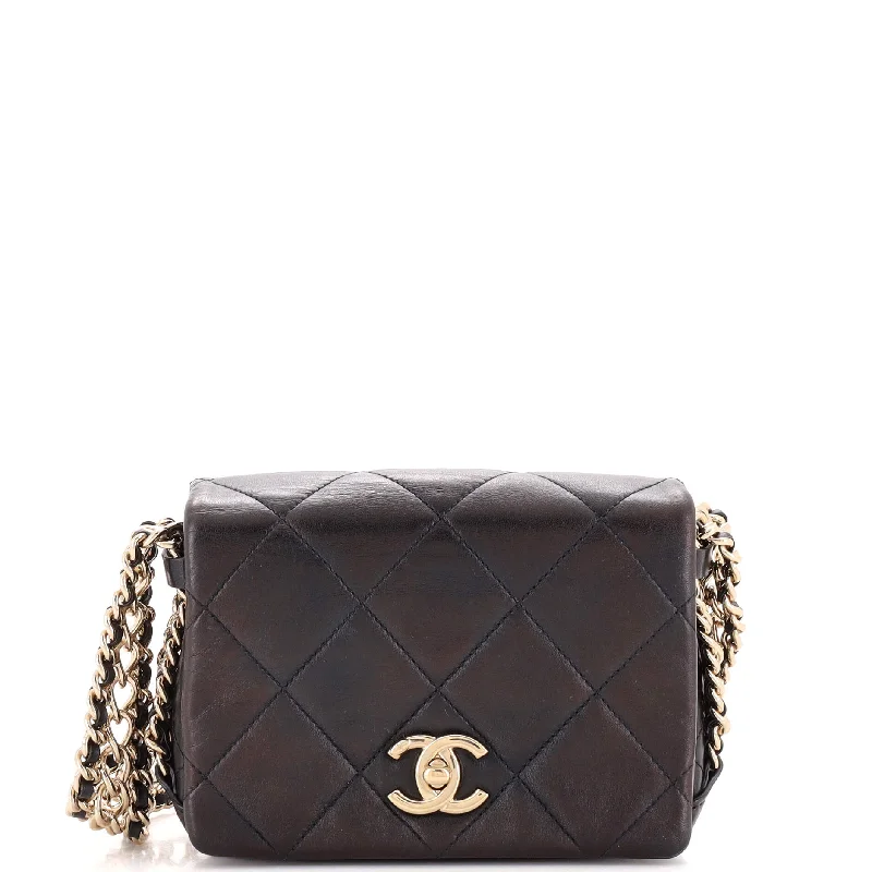 Party Bags For New Year's Eve And Special Occasions CC Triple Chain Full Flap Bag Quilted Lambskin Mini Party Bags For New Year's Eve And Special Occasions CC Triple Chain Full Flap Bag Quilted Lambskin Mini