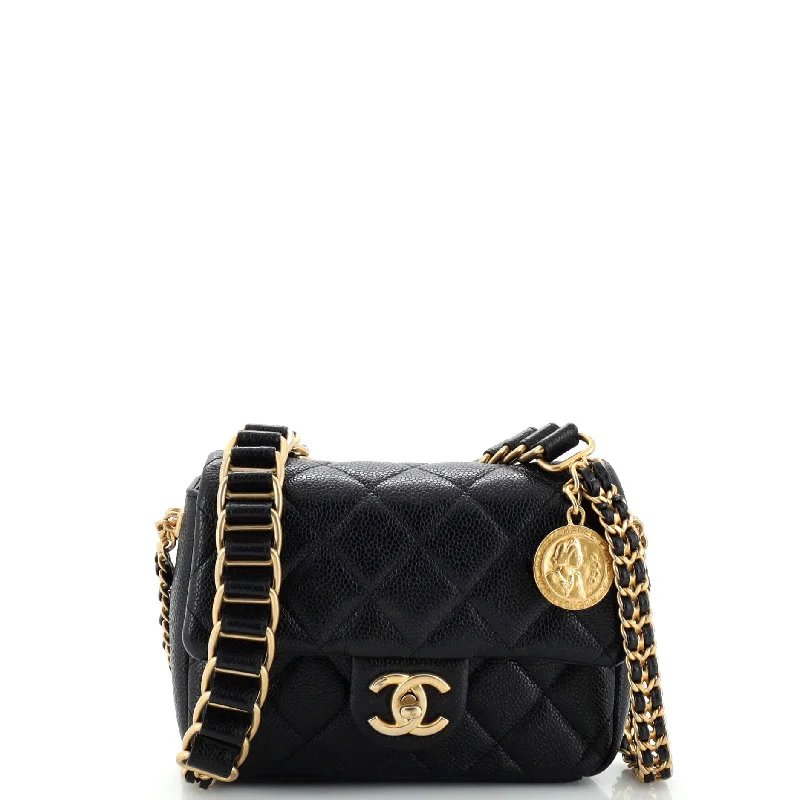 Luxury Bags On Sale Chain Soul Flap Bag Quilted Caviar Mini