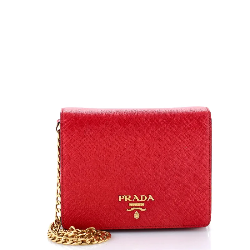 Affordable Bags Chain Wallet Crossbody Saffiano Leather