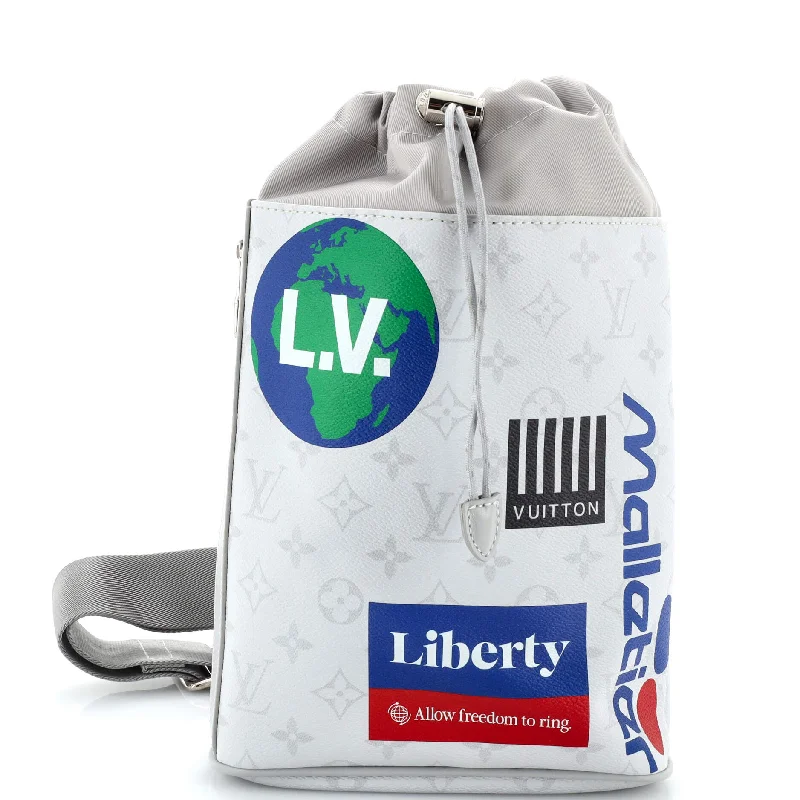 Urban Style Chalk Sling Bag Limited Edition Logo Story Monogram Canvas