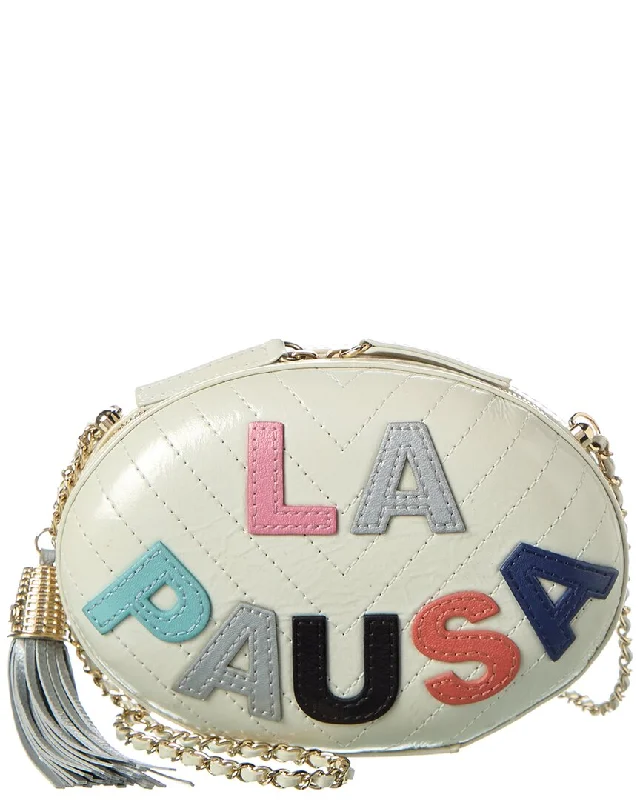 Sleek And Seasonal Sale Bags Chanel Multicolor & Neutral Chevron Lambskin Leather La Pausa Evening Bag