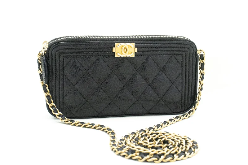 Odor-Resistant And Budget Bags Chanel Wallet On Chain  Leather Shoulder Bag (Pre-Owned)