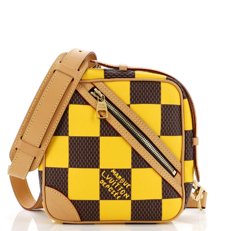 Trendy Bags For Teenage Girls Chess Messenger Bag Damier Pop Coated Canvas