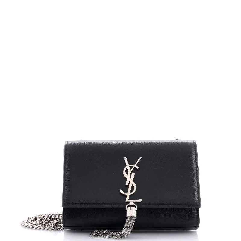 Edgy Bags For Bold And Daring Fashionistas Classic Monogram Tassel Crossbody Bag Grainy Leather Small
