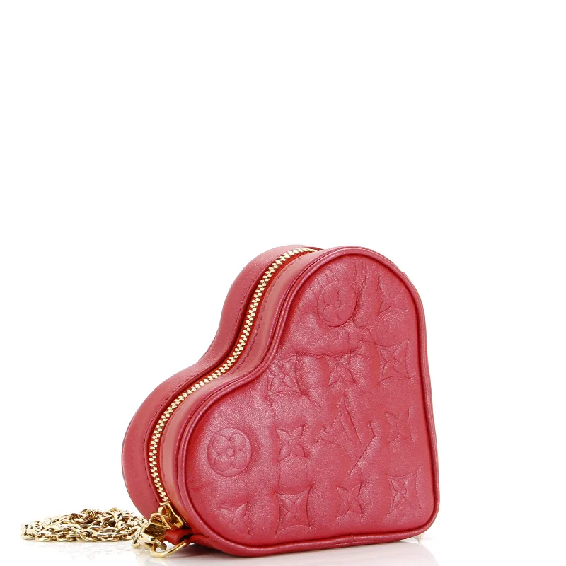 Affordable Bags For Budget Shoppers Coeur Heart on Chain Bag Monogram Embossed Lambskin