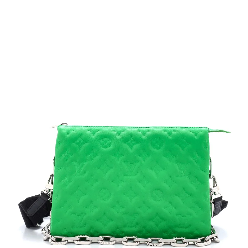 Customizable Bags For Personalized Style Coussin Bag Monogram Embossed Lambskin PM