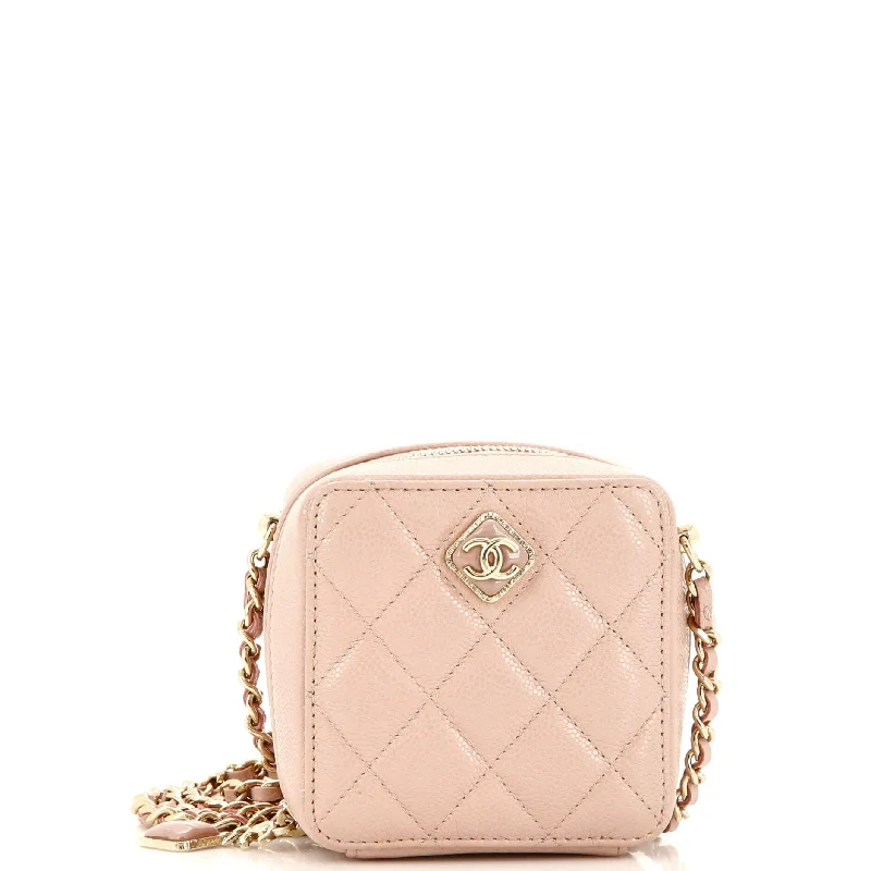 Seasonal Clearance Bags For Summer Diamond CC Zip Crossbody Quilted Caviar Mini