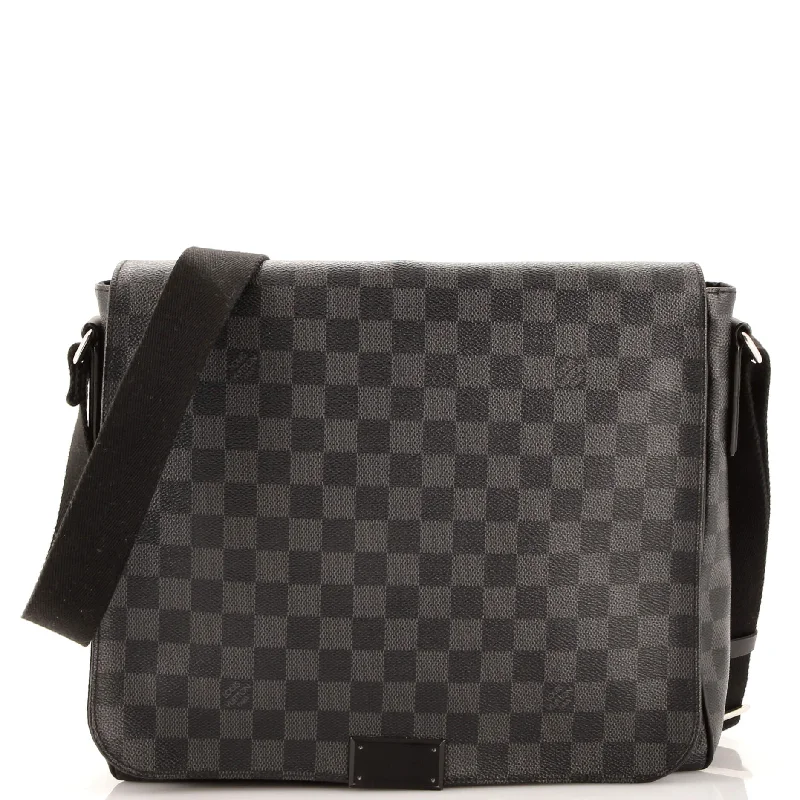 Glamorous Bags For Evening Events And Parties District Messenger Bag Damier Graphite MM