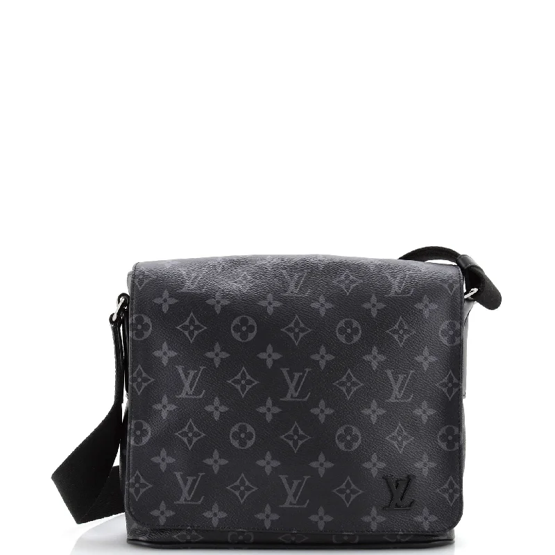 Bags For Outdoor Adventures District Messenger Bag Monogram Eclipse Canvas PM
