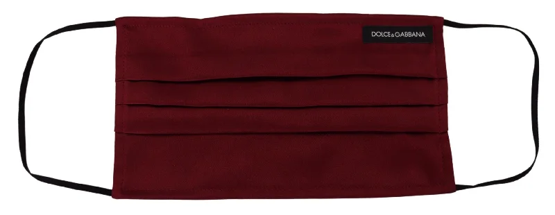 Lightweight Bags With Clearance Prices Dolce & Gabbana Elegant Silk Pleated  Face Women's Mask