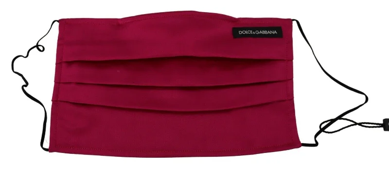 Romantic Valentine's Day Bags With Promotions Dolce & Gabbana Elegant Silk Pleated  Face Women's Mask